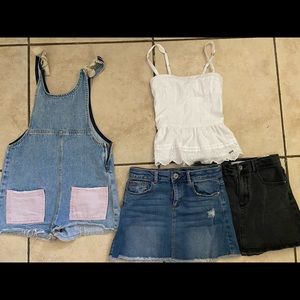 Zara Girls and Abercrombie Kids lot size 10 romper